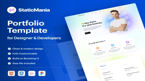 JackCreative: Personal Portfolio Website Template - Coded Templates
