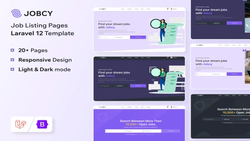 Jobcy - Laravel 12 Job Listing Directory Template