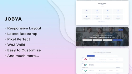 Jobya - Job Board & Job Listing HTML5 Template