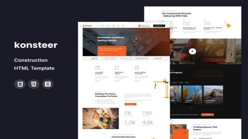 Konsteer - Construction HTML Template