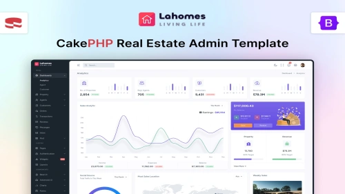 Lahomes - CakePHP Real Estate Admin Template