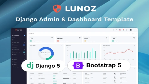 Lunoz - Django 5 Admin & Dashboard Template