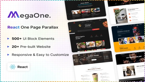 MegaOne - Multipurpose One Page React Template