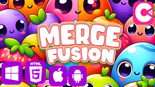 Merge Fusion - HTML5 & Mobile Game (Construct 3)