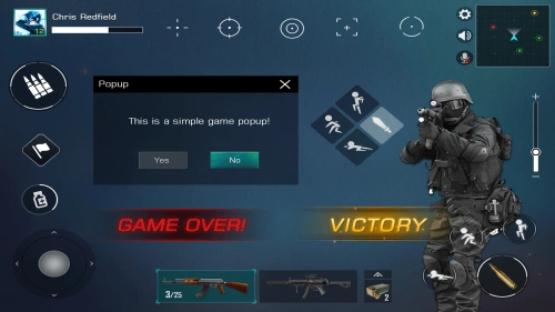 Modern Shooting UI Pack | 2D GUI | Unity Assets