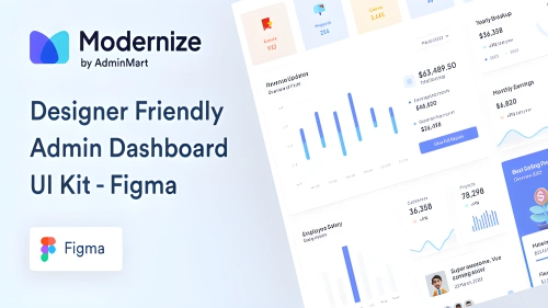 Modernize – Figma Admin Dashboard UI Kit Template