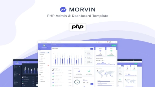 Morvin - PHP Admin & Dashboard Template