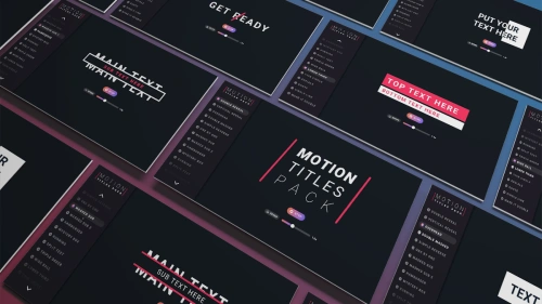 Motion Titles Pack | GUI Tools | Unity Assets