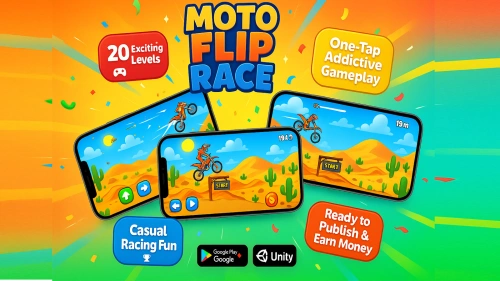 Motorcyle Flip Race Casual Mobile Unity Game