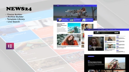 News24 - Elementor Blog Magazine