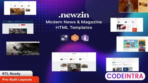 Newzin - Magazine & Newspaper HTML Template