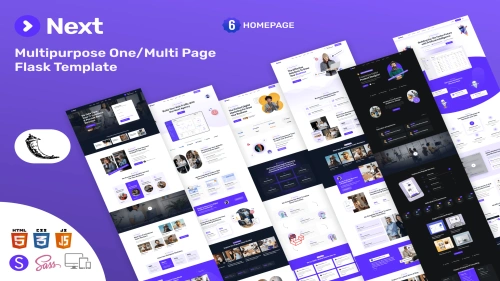 Next - Multi-Purpose Flask Template