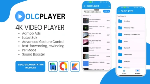 🎬 OLC Video Player - Android App Template for Seamless Video Streaming! 📱