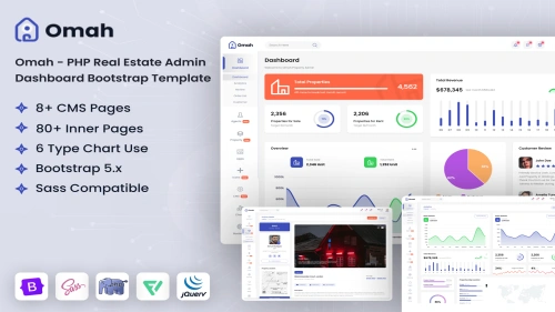 Omah - PHP Real Estate Admin Dashboard Template