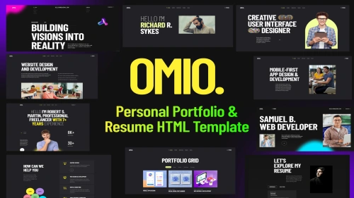 Omio - Modern Personal Portfolio HTML Template