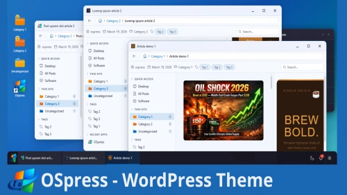 OSpress | Windows styled WordPress Theme