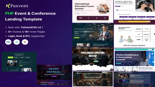 Paxvent - Event & Conference Landing Template
