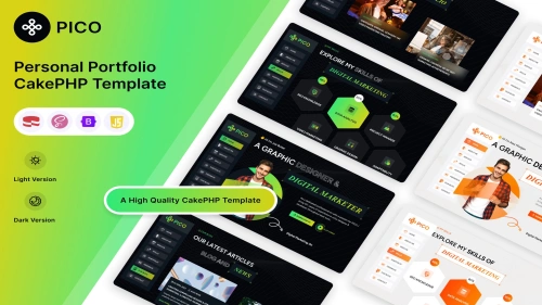 Pico - Personal Portfolio CakePHP Template