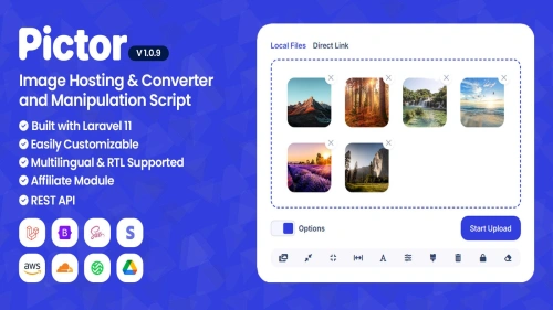 Pictor - Image Hosting And Converter Script
