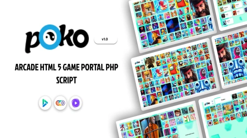 Poko Arcade HTML 5 Game Portal PHP Script
