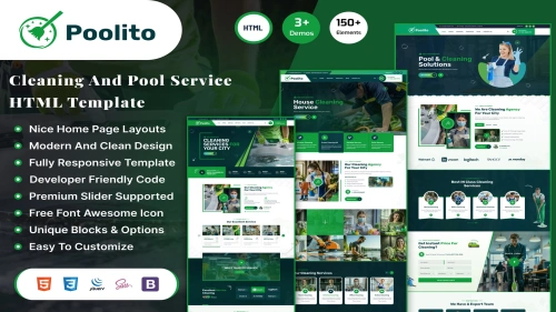 Poolito - Cleaning Service HTML Template