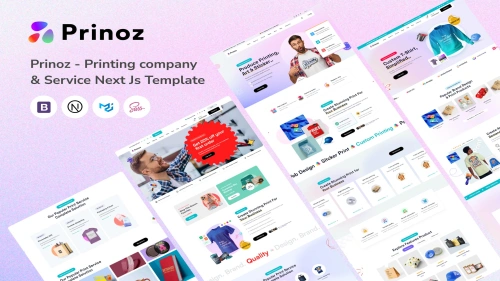 Prinoz - Printing company & Service Next Template