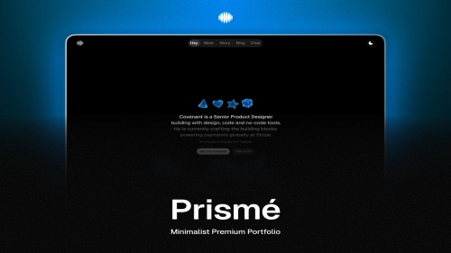 Prismé Framer Template - Coded Templates