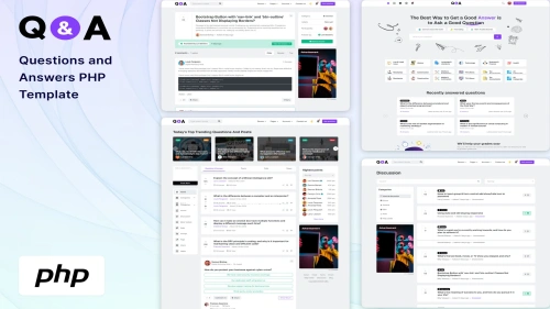 Q&A - Questions and Answers PHP Template