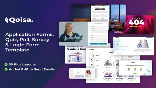 Qoisa - Application Forms, Quiz, & Survey Template
