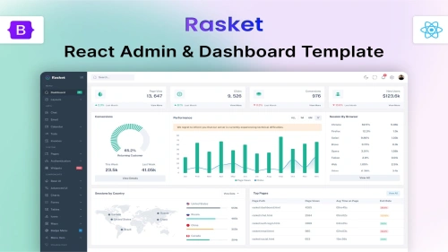 Rasket - React Admin Dashboard Template