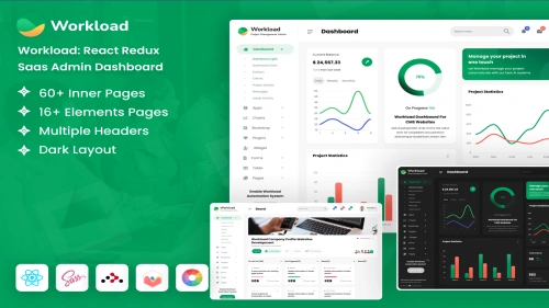 React Redux Project Management Admin Template