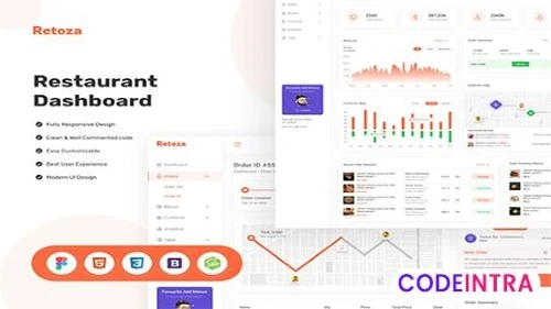 Retoza - Restaurant Dashboard (Design + Code) Download