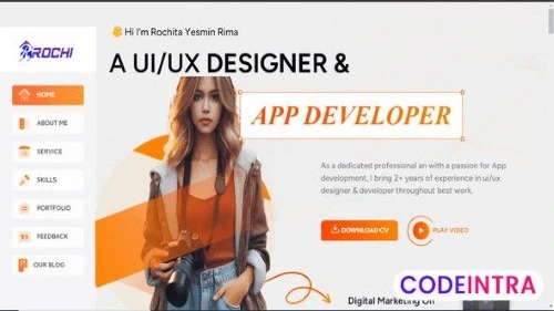 Rochi Personal Resume HTML Template