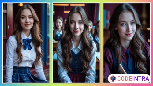 Russian School Luxury Girls AI Image Pack – 100+ HD Images with NSFW Content, Banners & Profiles