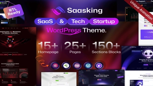 Saasking - SaaS & Tech Startup WordPress