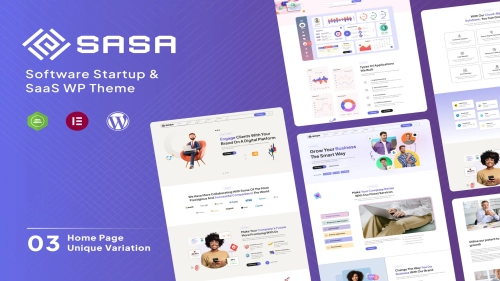 SaSa - Startup, SaaS WordPress Theme