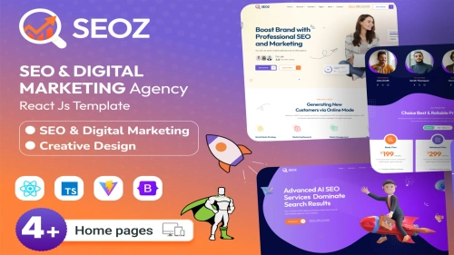 SEOZ - SEO & Digital Marketing Agency React.js