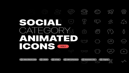 Social Animated Icons - Icons