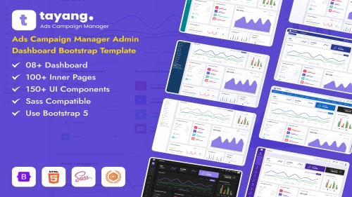Tayang Ads Campaign Admin Dashboard Template