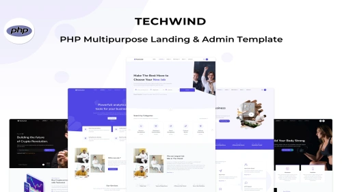 Techwind - PHP Landing & Admin Dashboard Template