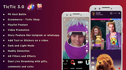 TicTic - Android media app for creating and sharing short videos