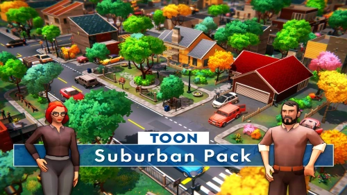 Toon Suburban Pack | 3D Urban | Unity Assets