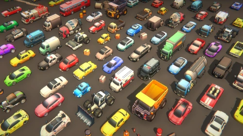 Toon Vehicles | 3D Land | Unity Assets