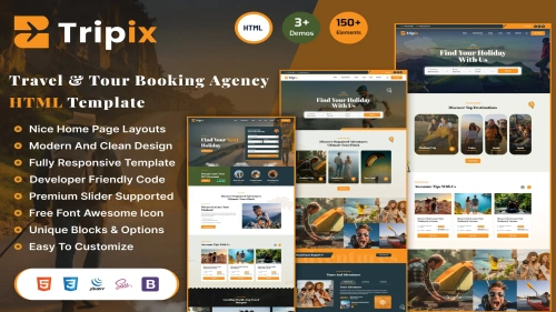 Tripix - Plantilla HTML de viajes y excursiones