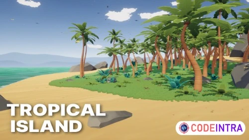 Tropical Island - Stylized Fantasy Nature Environment | 3D Landscapes | Unity Assets