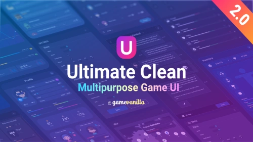 Ultimate Clean GUI Pack | 2D GUI | Unity Assets