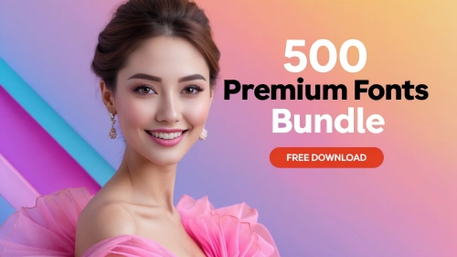Unlock Endless Creativity with 500 Premium Fonts Bundle 🎨