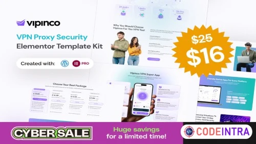 Vipinco - VPN Proxy Security Elementor Pro Template Kit