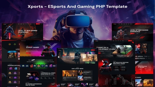 Xports - eSports and Gaming PHP Template