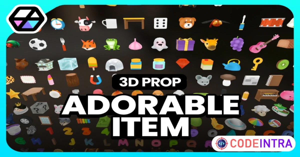 3D Props - Adorable Items | 3D Props | Unity Assets - Codeintra